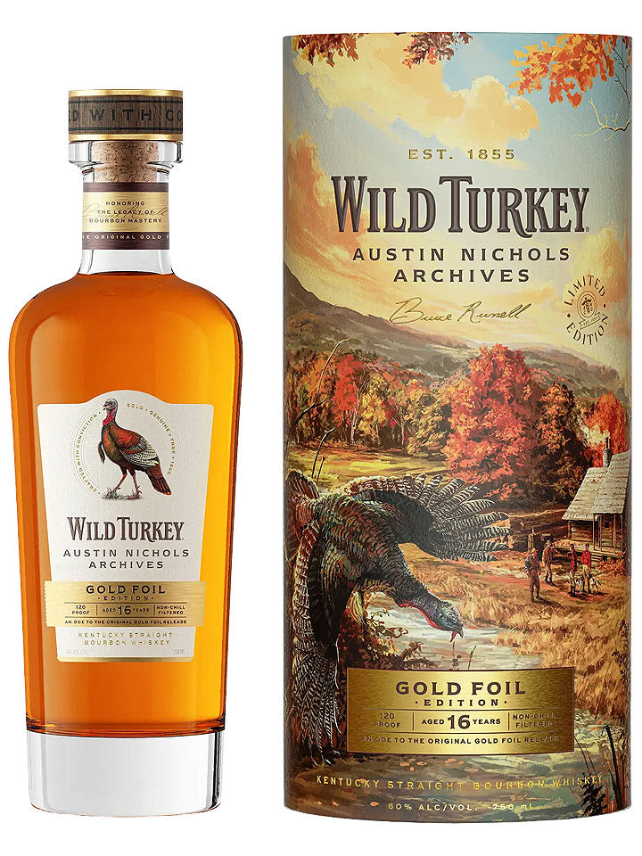 Wild Turkey 16 Year Old Austin Nichols Archives Gold Foil Edition
