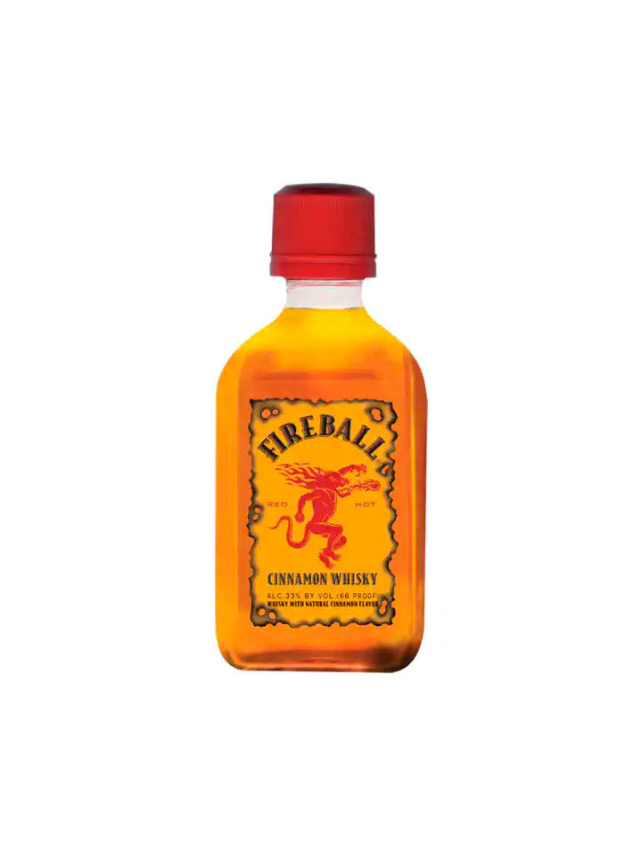 Fireball Cinnamon Flavoured Canadian Whisky Miniature 50mL – The Drink ...