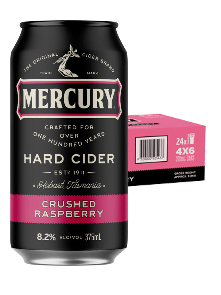Mercury Hard Cider Crushed Raspberry Cider Case 24 x 375mL Cans – The ...